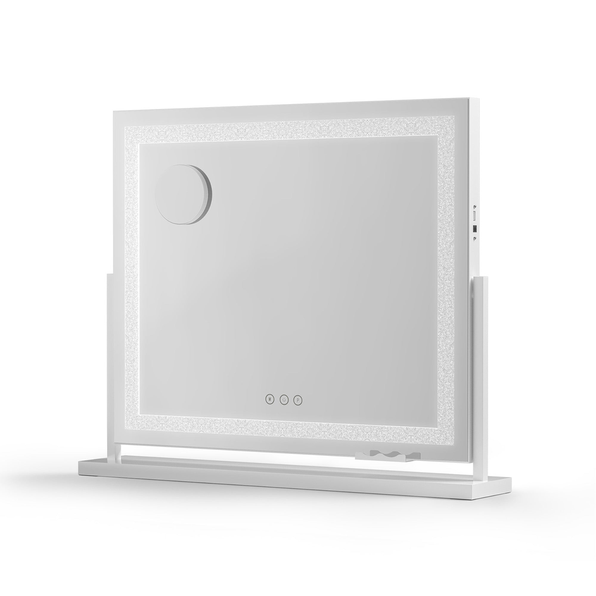 Makeup Mirror 60x50cm 360～ Rotatable Vanity Mirror with Lights Crystal LED - Health & Beauty > Makeup > Makeup Mirrors - Rivercity House & Home Co. (ABN 18 642 972 209) - Affordable Modern Furniture Australia