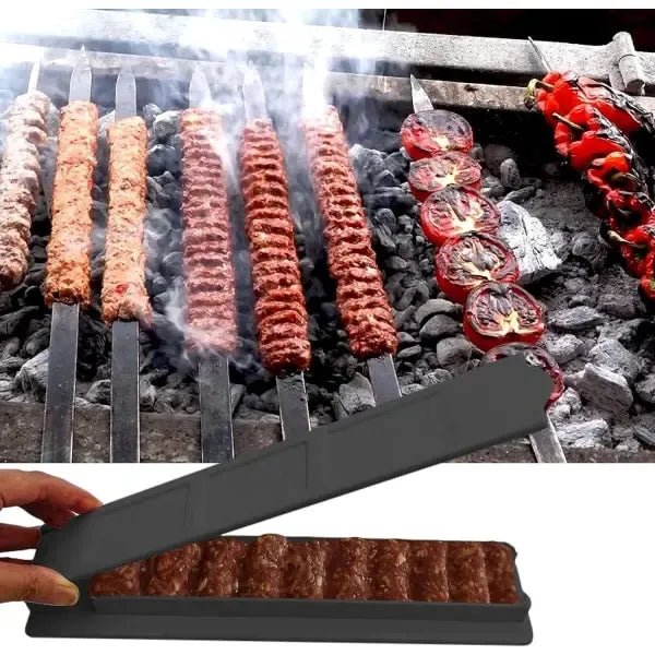 Manual Kebab Maker Press 28cm for BBQ, Camping & Garden Parties - Home & Garden > BBQ > BBQ Tools - Rivercity House & Home Co. (ABN 18 642 972 209) - Affordable Modern Furniture Australia