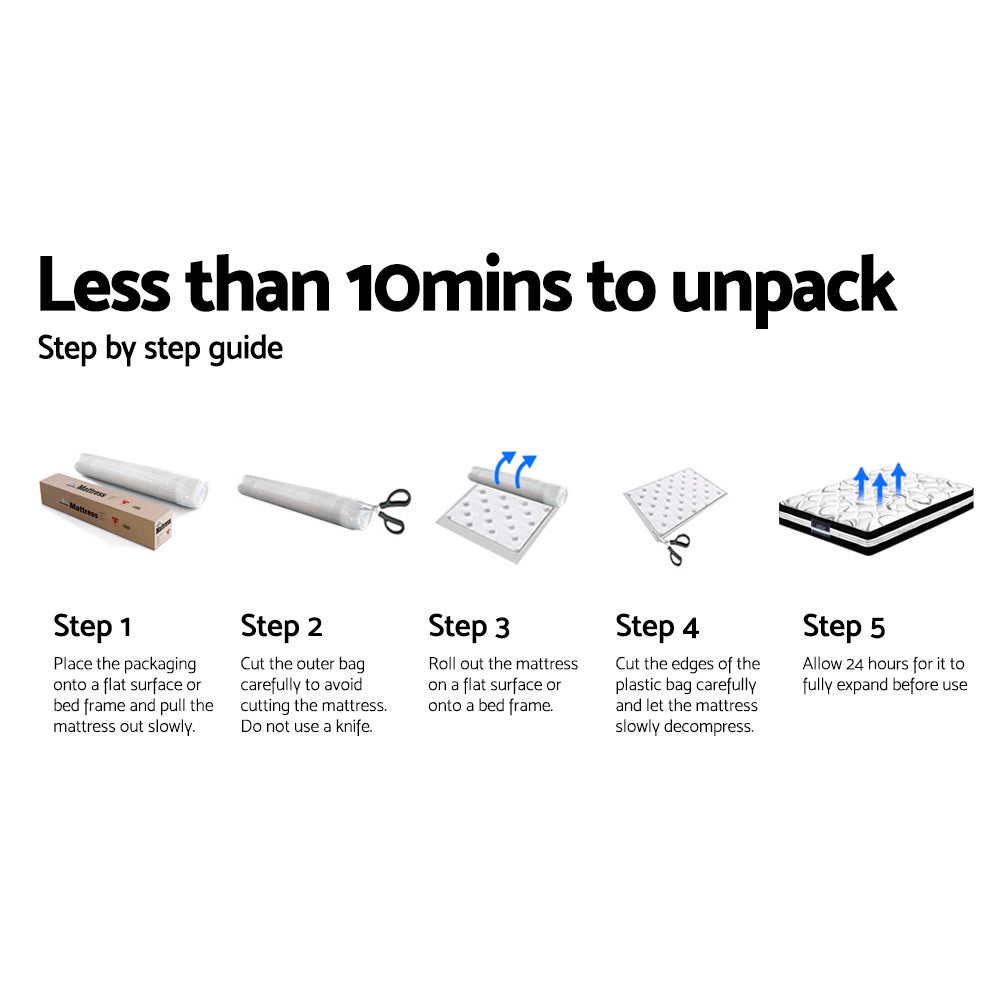 Marc Series Euro Top Mattress 34cm Thick - Queen - Rivercity House & Home Co. (ABN 18 642 972 209) - Affordable Modern Furniture Australia