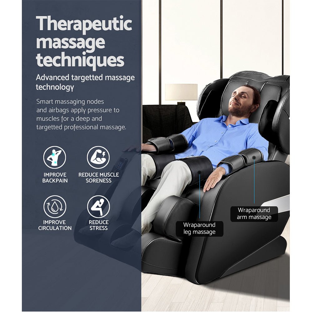 Massage Chair Electric Recliner 22 Nodes Massager Belmue - Furniture > Bar Stools & Chairs > Massage Chairs - Rivercity House & Home Co. (ABN 18 642 972 209) - Affordable Modern Furniture Australia