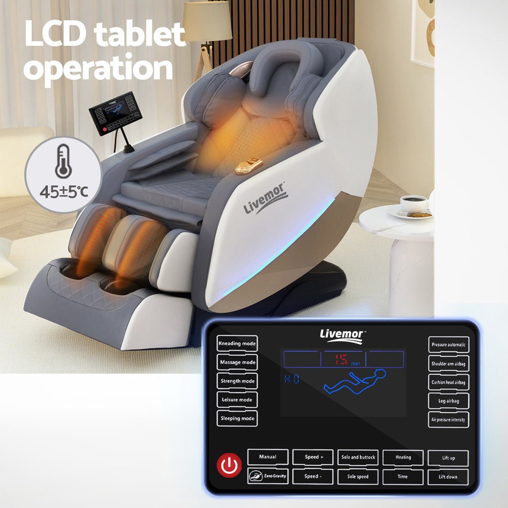 Massage Chair Electric Recliner Home Massager Beryl - Furniture > Bar Stools & Chairs > Massage Chairs - Rivercity House & Home Co. (ABN 18 642 972 209) - Affordable Modern Furniture Australia