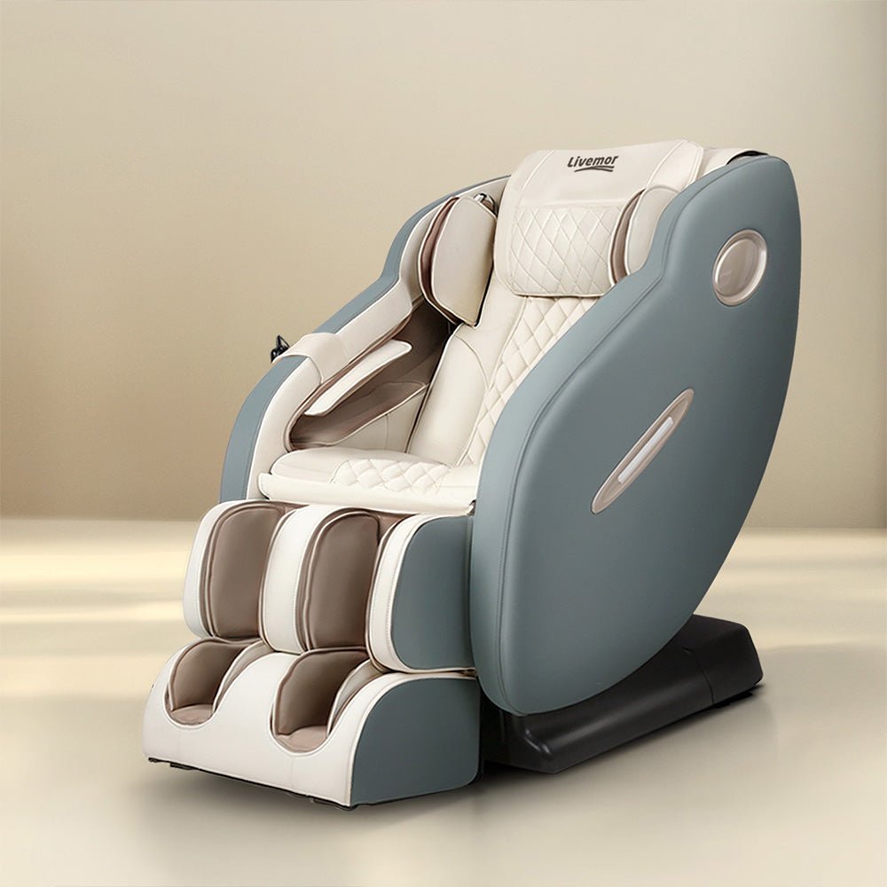 Massage Chair Electric Recliner Massager Grey Ozeni - Furniture > Bar Stools & Chairs > Massage Chairs - Rivercity House & Home Co. (ABN 18 642 972 209) - Affordable Modern Furniture Australia