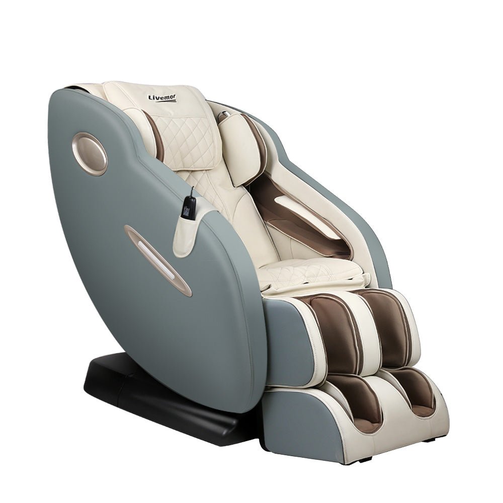 Massage Chair Electric Recliner Massager Grey Ozeni - Furniture > Bar Stools & Chairs > Massage Chairs - Rivercity House & Home Co. (ABN 18 642 972 209) - Affordable Modern Furniture Australia