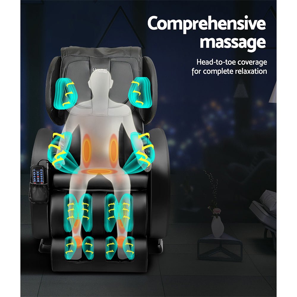 Massage Chair Electric Recliner Zero Gravity Massager - Furniture > Bar Stools & Chairs > Massage Chairs - Rivercity House & Home Co. (ABN 18 642 972 209) - Affordable Modern Furniture Australia