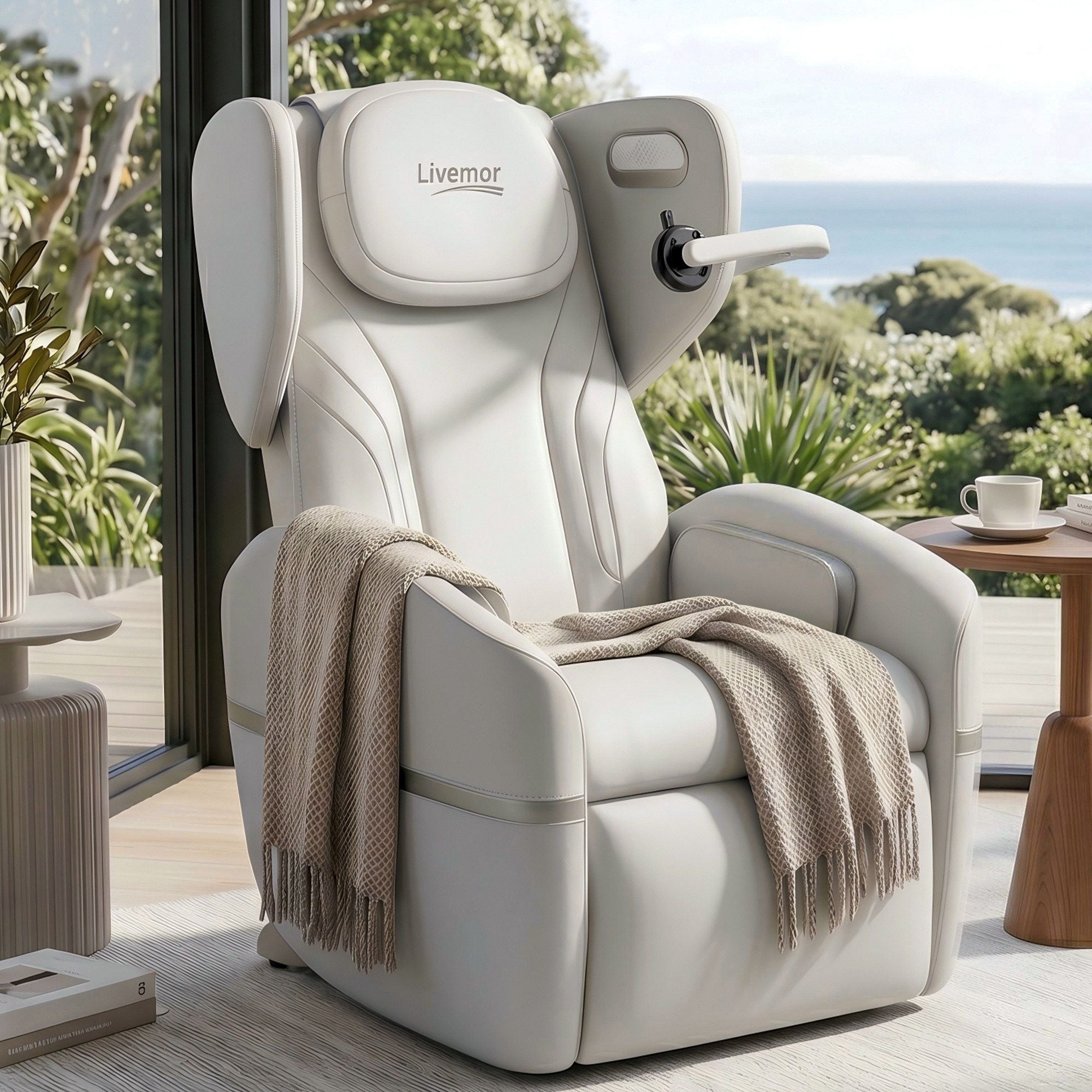 Massage Chair Electric Vibration Recliner Chair ZENO - Furniture > Bar Stools & Chairs > Massage Chairs - Rivercity House & Home Co. (ABN 18 642 972 209) - Affordable Modern Furniture Australia