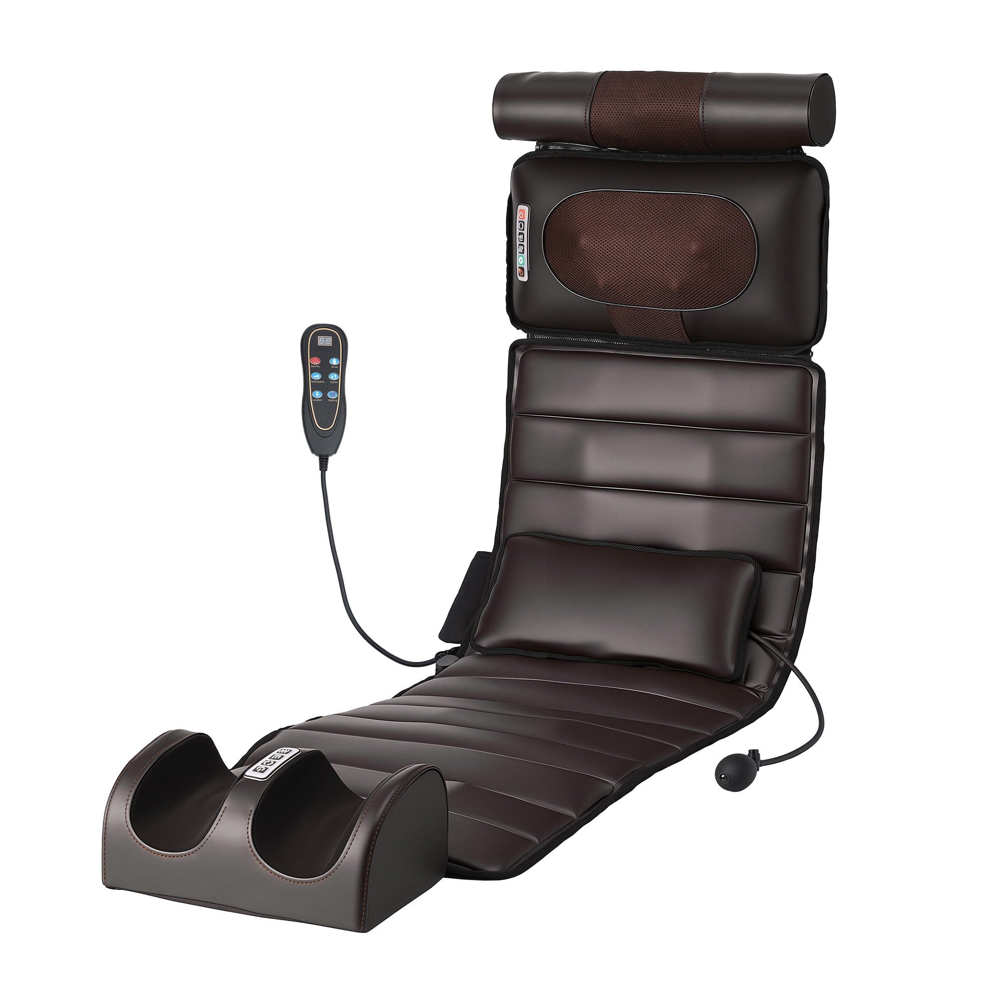 Massage Mat Kneading Neck Foot Massager Heated Vibration Airbag Mattress - Health & Beauty > Massage & Relaxation > Massagers - Rivercity House & Home Co. (ABN 18 642 972 209) - Affordable Modern Furniture Australia