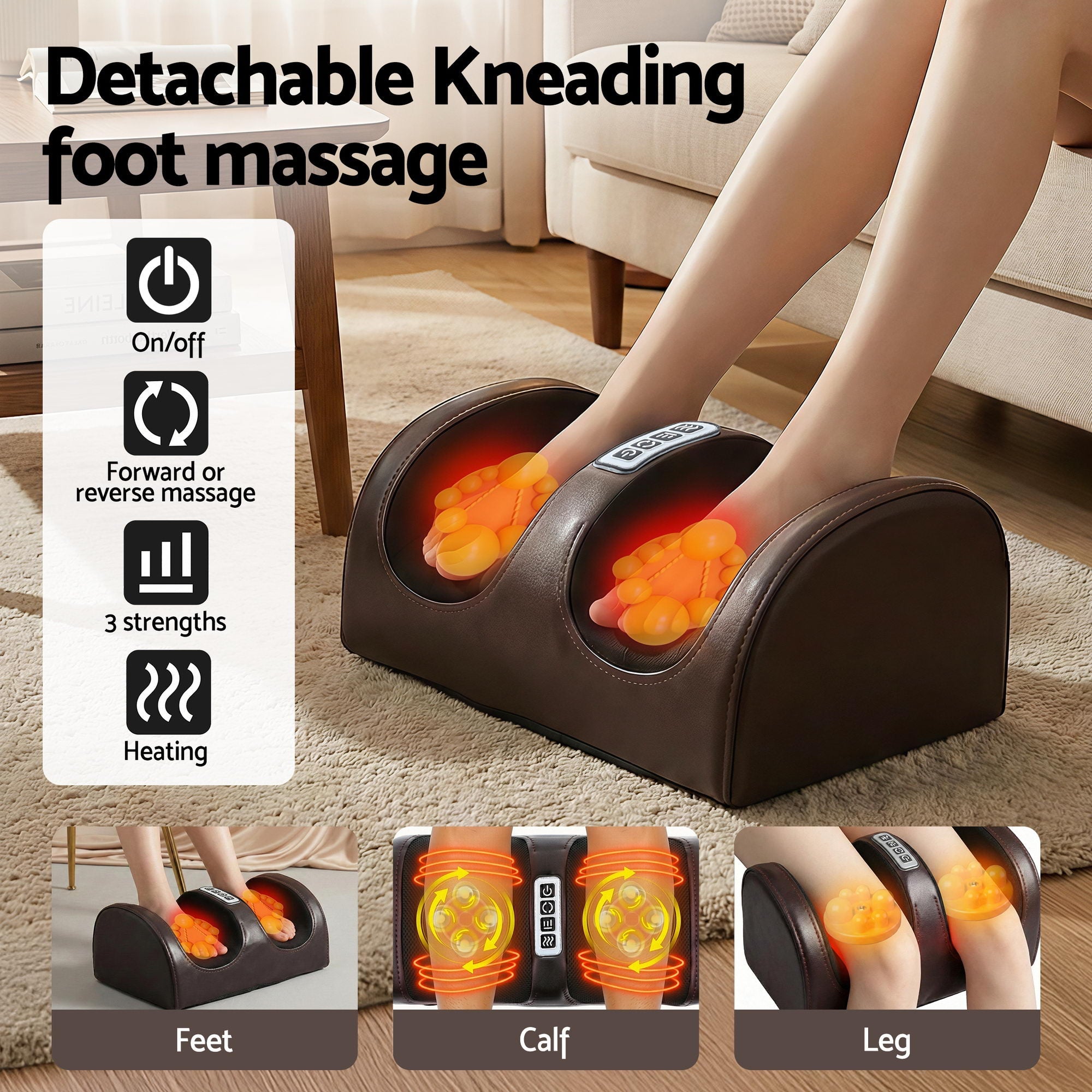 Massage Mat Kneading Neck Foot Massager Heated Vibration Airbag Mattress - Health & Beauty > Massage & Relaxation > Massagers - Rivercity House & Home Co. (ABN 18 642 972 209) - Affordable Modern Furniture Australia
