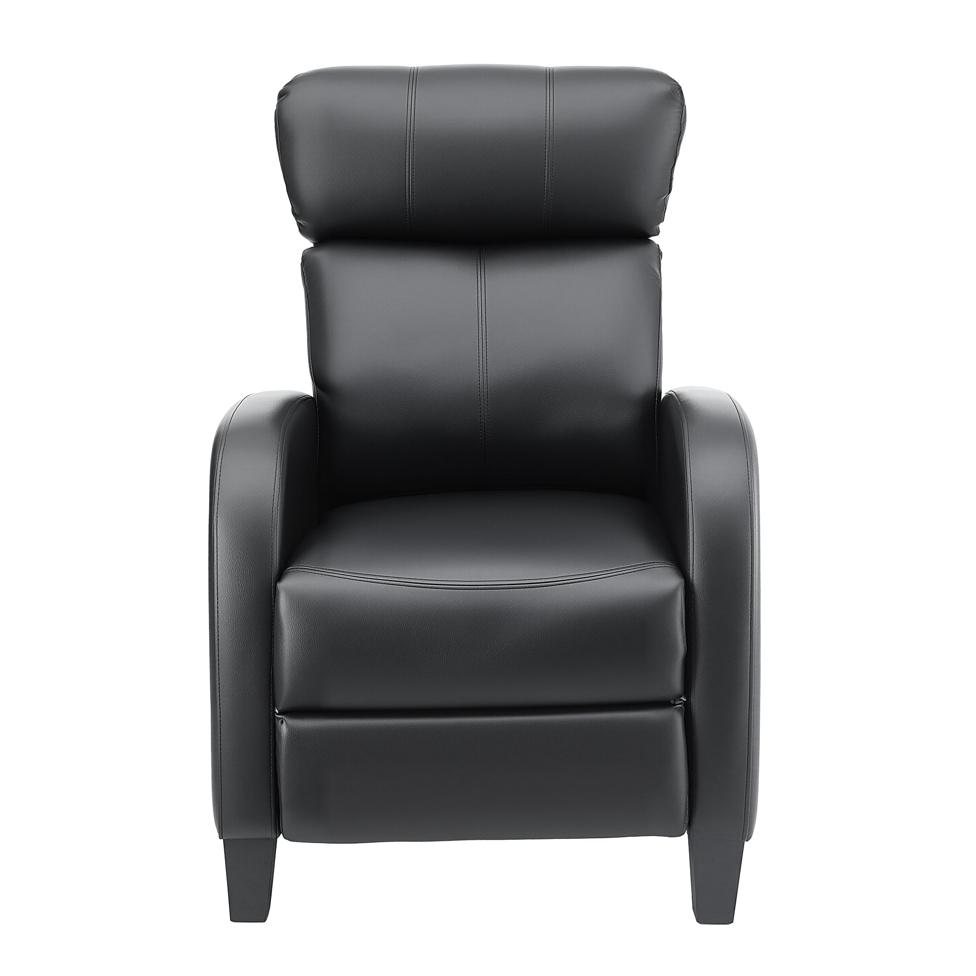 Massage Recliner Chair Small Recliner Sofa for Adults PU Leather Black - Furniture > Bar Stools & Chairs > Arm Chairs & Recliners - Rivercity House & Home Co. (ABN 18 642 972 209) - Affordable Modern Furniture Australia