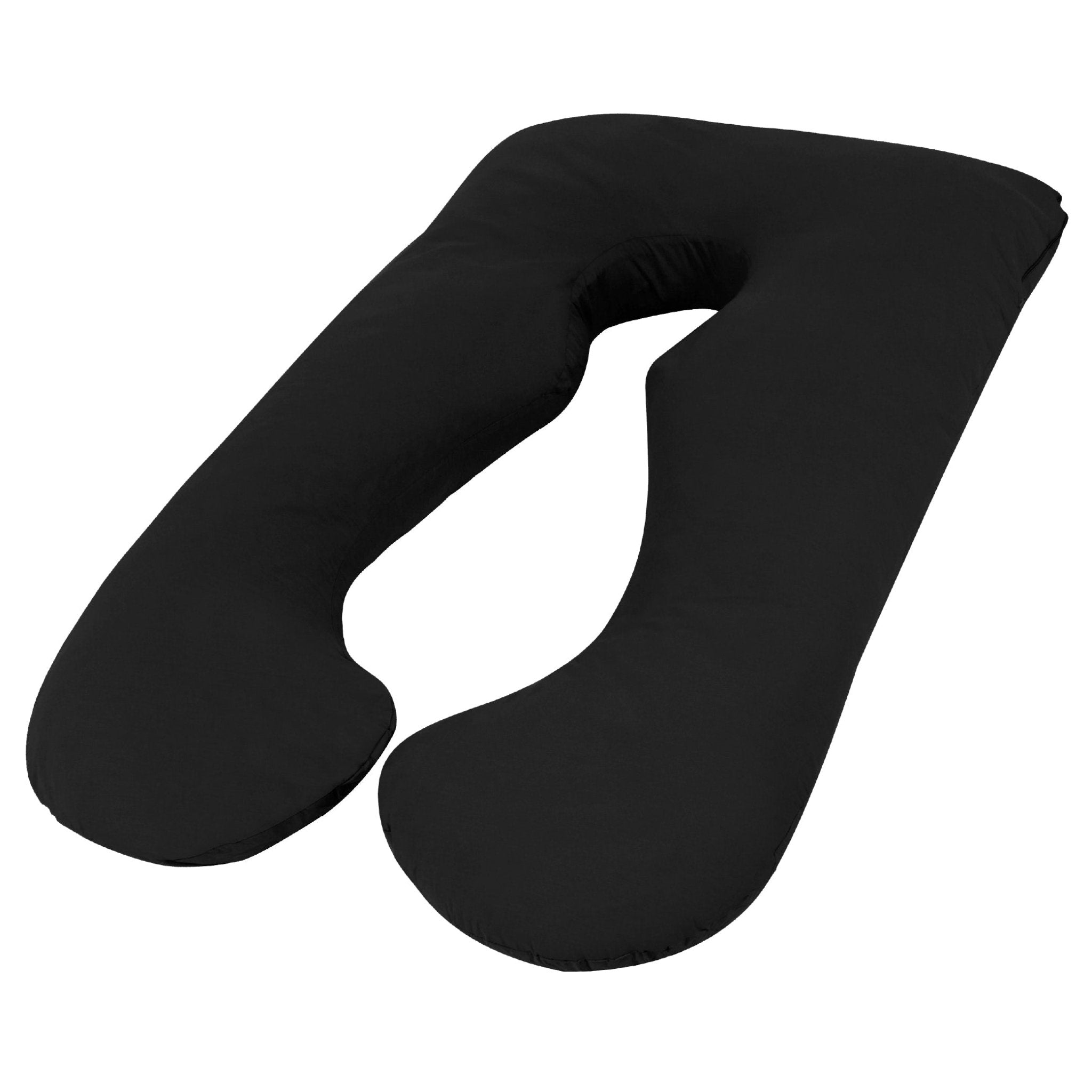 Maternity Pregnancy Nursing Body Pillow with Pillowcase 140x80cm - Black - Home & Garden > Bedding > Pillows - Rivercity House & Home Co. (ABN 18 642 972 209) - Affordable Modern Furniture Australia