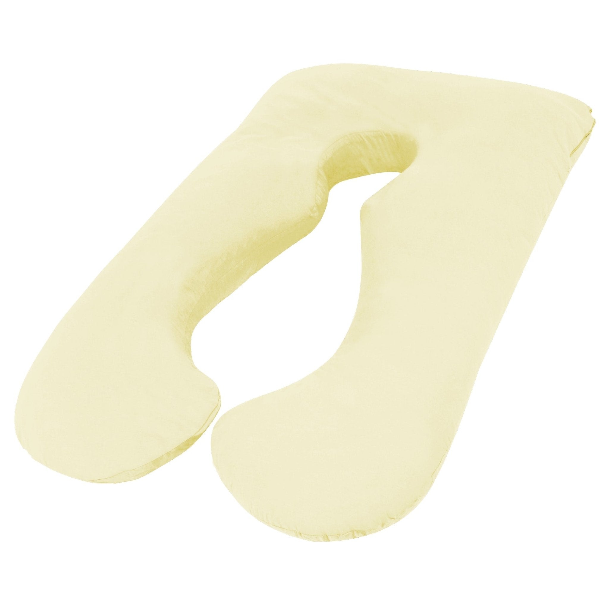 Maternity Pregnancy Nursing Body Pillow with Pillowcase Included - Cream - Home & Garden > Bedding > Pillows - Rivercity House & Home Co. (ABN 18 642 972 209) - Affordable Modern Furniture Australia