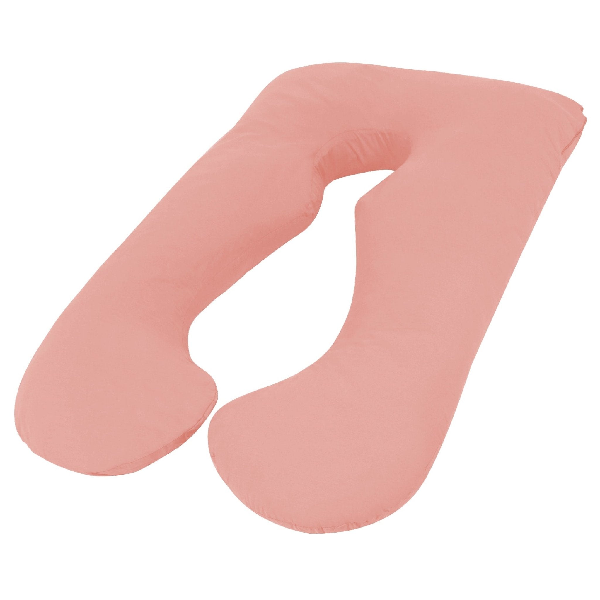 Maternity Pregnancy Nursing Body Pillow with Pillowcase - Light Pink - Home & Garden > Bedding > Pillows - Rivercity House & Home Co. (ABN 18 642 972 209) - Affordable Modern Furniture Australia