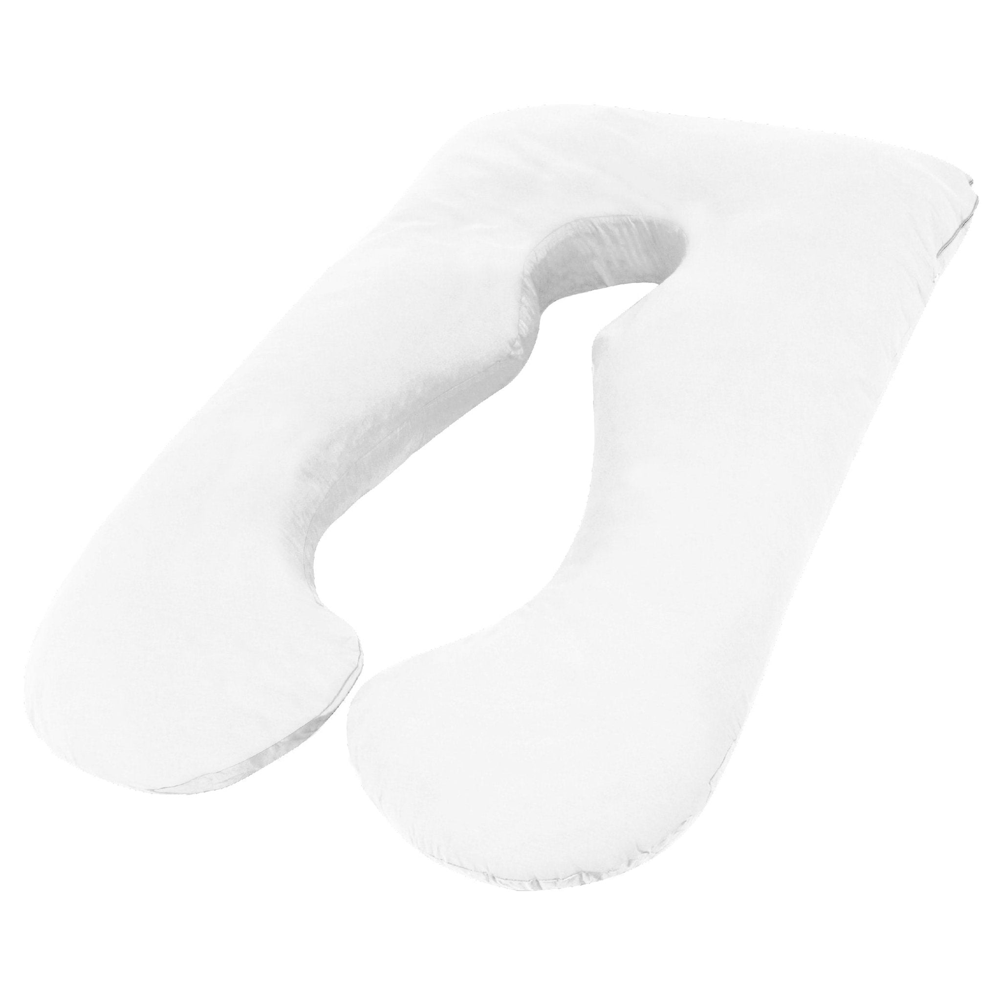 Maternity Pregnancy Nursing Body Pillow with Pillowcase - White - Home & Garden > Bedding > Pillows - Rivercity House & Home Co. (ABN 18 642 972 209) - Affordable Modern Furniture Australia