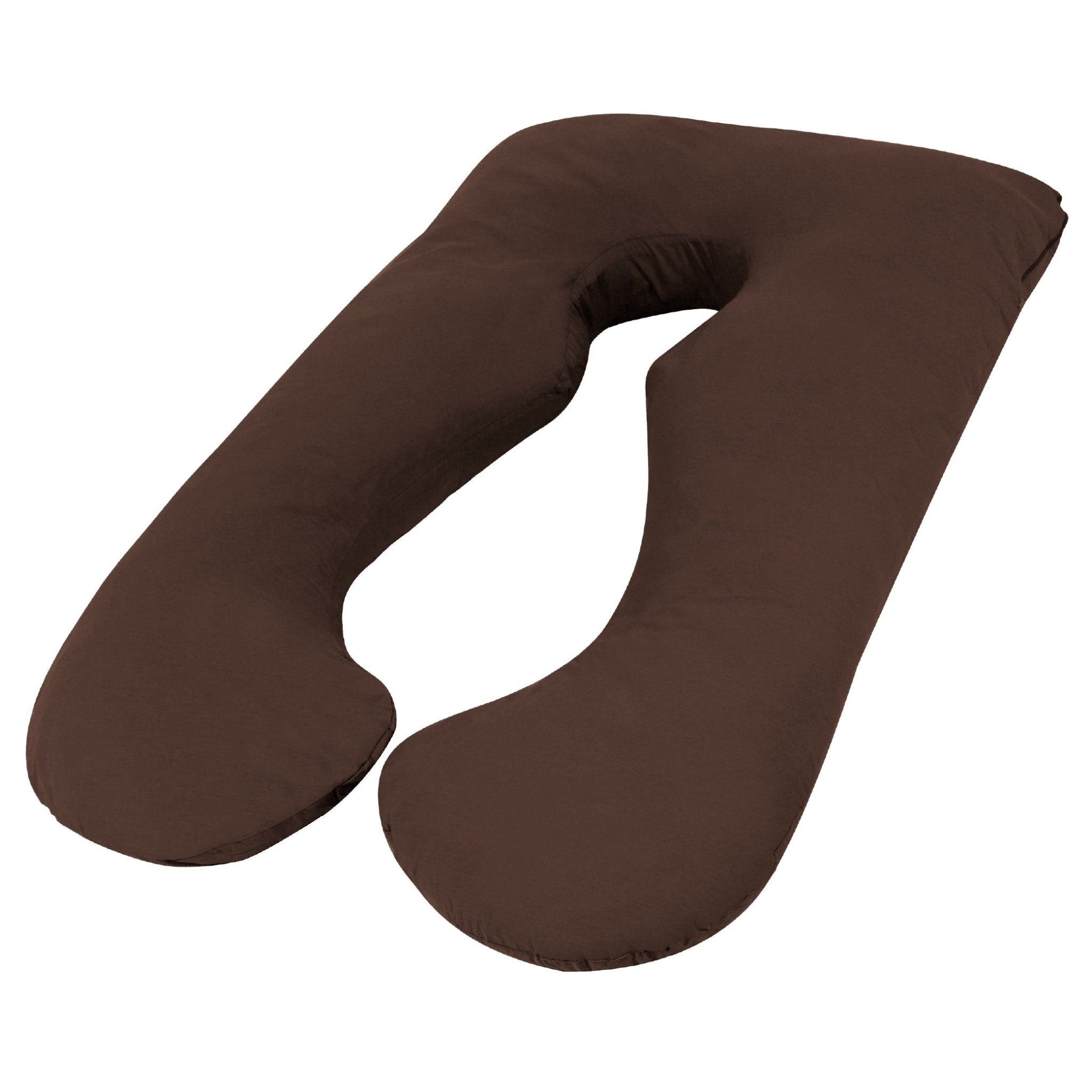 Maternity Pregnancy Nursing Sleeping Body Pillow with Pillowcase - Chocolate - Home & Garden > Bedding > Pillows - Rivercity House & Home Co. (ABN 18 642 972 209) - Affordable Modern Furniture Australia