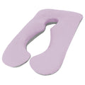 Maternity Pregnancy Nursing Sleeping Body Pillow with Pillowcase - Lilac x Grey