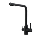 3-Way Kitchen Mixer Tap with 360° Swivel Spout - Matte Black