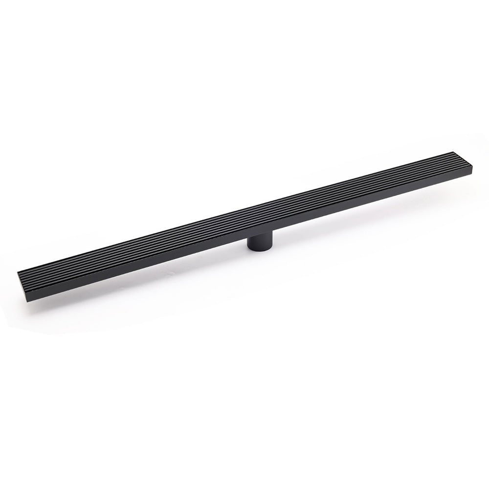 Matt Black 600mm Strip Fence Sword Shower Grate Floor Drain 50mm Waste Outlet - Furniture > Bathroom > Shower Heads & Screens - Rivercity House & Home Co. (ABN 18 642 972 209) - Affordable Modern Furniture Australia