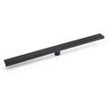 900mm Strip Fence Shower Floor Drain 50mm Waste Watermark - Matte Black
