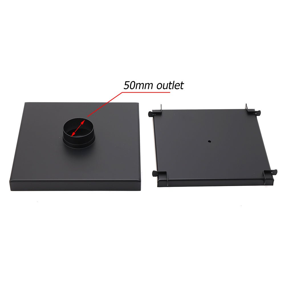 Matt Black Bathroom Big 200mm Tile Insert Floor Drain Shower Grate 50mm Outlet - Furniture > Bathroom > Shower Heads & Screens - Rivercity House & Home Co. (ABN 18 642 972 209) - Affordable Modern Furniture Australia