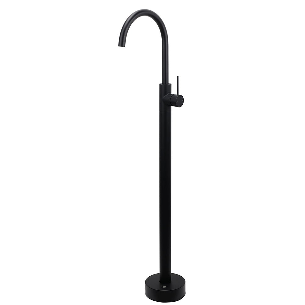 Matt Black Indoor Bathtub Filler Free Standing Mixer Faucet Tap Spout Watermark - Furniture > Bathroom > Shower Heads & Screens - Rivercity House & Home Co. (ABN 18 642 972 209) - Affordable Modern Furniture Australia