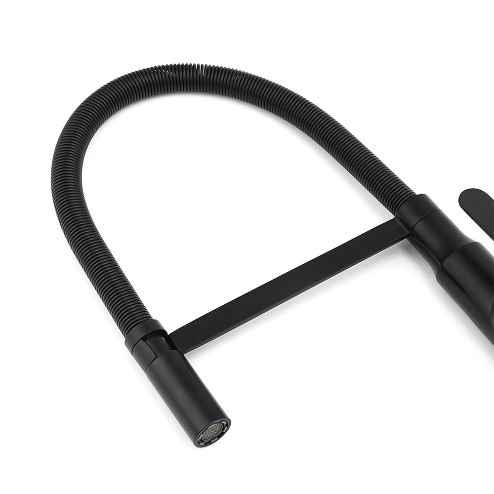 Matt Black Kitchen Sink Basin Mixer 360º Swivel Faucet Tap Pull Out Spout WELS - Furniture > Bathroom > Shower Heads & Screens - Rivercity House & Home Co. (ABN 18 642 972 209) - Affordable Modern Furniture Australia