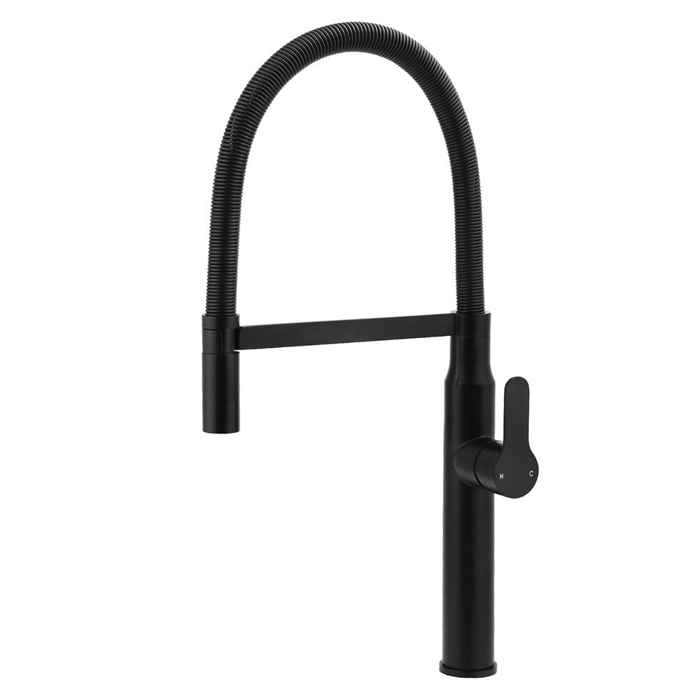 Matt Black Kitchen Sink Basin Mixer 360º Swivel Faucet Tap Pull Out Spout WELS - Furniture > Bathroom > Shower Heads & Screens - Rivercity House & Home Co. (ABN 18 642 972 209) - Affordable Modern Furniture Australia