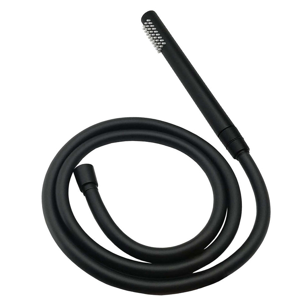 Matt Black Round 10" Rain Shower Head Brass Handheld Slide Rail Riser Arm Mixer Set - Furniture > Bathroom > Shower Heads & Screens - Rivercity House & Home Co. (ABN 18 642 972 209) - Affordable Modern Furniture Australia