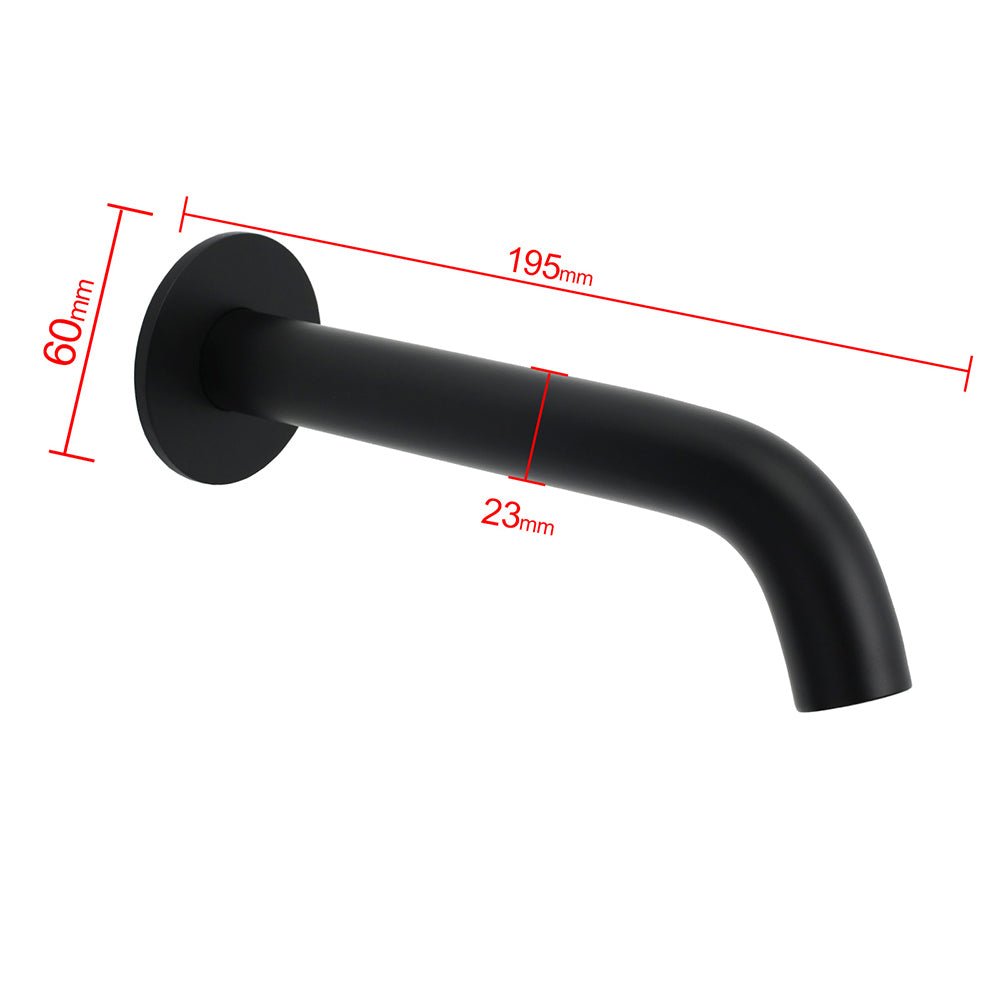 Matt Black Round Basin Faucet Bubble Water Outlet Stainless Steel Bath Tub Spout - Furniture > Bathroom > Shower Heads & Screens - Rivercity House & Home Co. (ABN 18 642 972 209) - Affordable Modern Furniture Australia