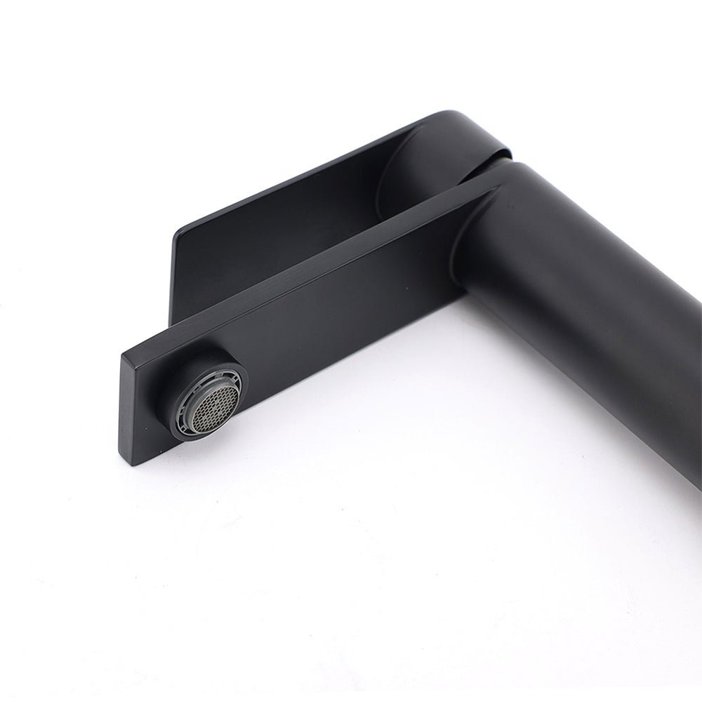 Matt Black Round Bathroom Basin Mixer Vanity Sink Faucet Spout Laundry Tap WELS - Furniture > Bathroom > Shower Heads & Screens - Rivercity House & Home Co. (ABN 18 642 972 209) - Affordable Modern Furniture Australia