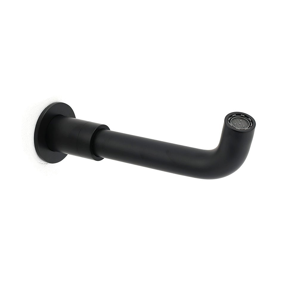 Matt Black Round Wall Mount Basin Faucet Bubble Water Outlet Bath Tub Spout Set - Furniture > Bathroom > Shower Heads & Screens - Rivercity House & Home Co. (ABN 18 642 972 209) - Affordable Modern Furniture Australia