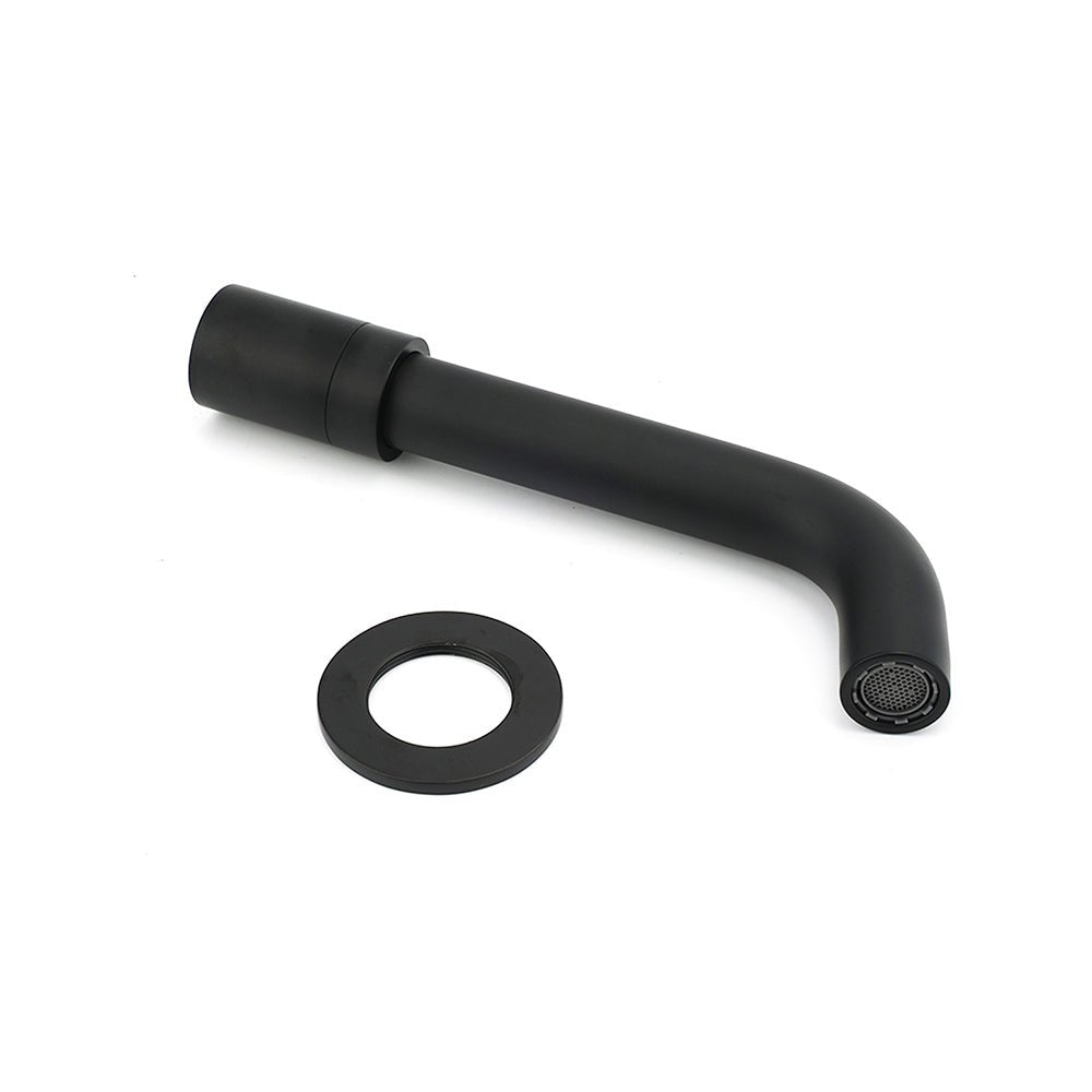 Matt Black Round Wall Mount Basin Faucet Bubble Water Outlet Bath Tub Spout Set - Furniture > Bathroom > Shower Heads & Screens - Rivercity House & Home Co. (ABN 18 642 972 209) - Affordable Modern Furniture Australia