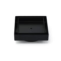Matte Black 100x100mm Square Tile Insert Shower Floor Drain with 80mm Outlet - Black
