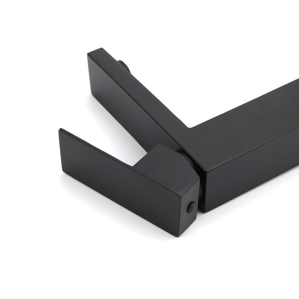 Matt Black Square Basin Counter Flick Mixer Tap Bathroom Vanity Faucet Outlet - Furniture > Bathroom > Shower Heads & Screens - Rivercity House & Home Co. (ABN 18 642 972 209) - Affordable Modern Furniture Australia