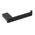 Square Cubic Toilet Paper Roll Holder Wall Hook Rack - Matte Black
