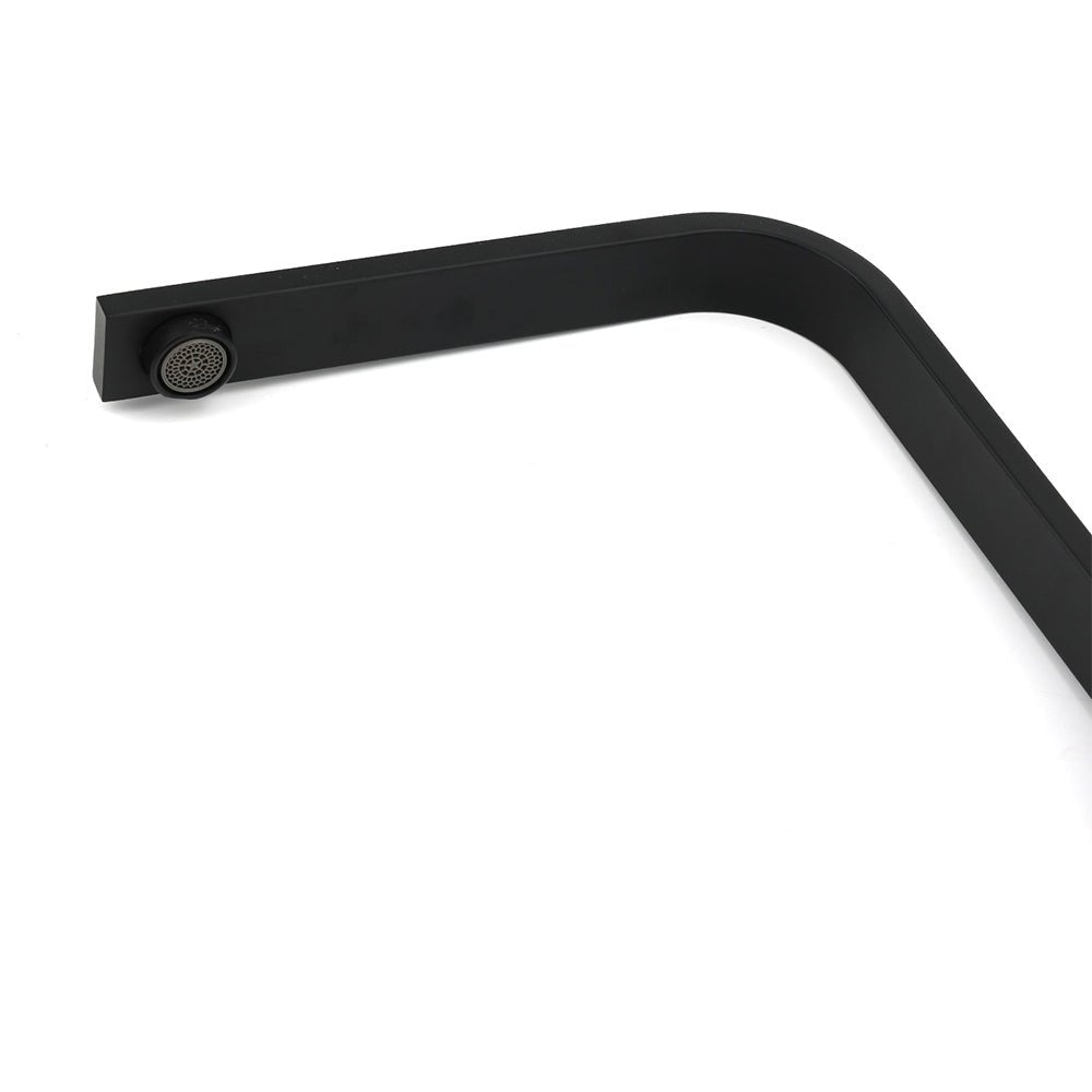 Matt Black Square Gooseneck 360 Swivel Laundry Sink Kitchen Mixer Faucet Tapware - Furniture > Bathroom > Shower Heads & Screens - Rivercity House & Home Co. (ABN 18 642 972 209) - Affordable Modern Furniture Australia