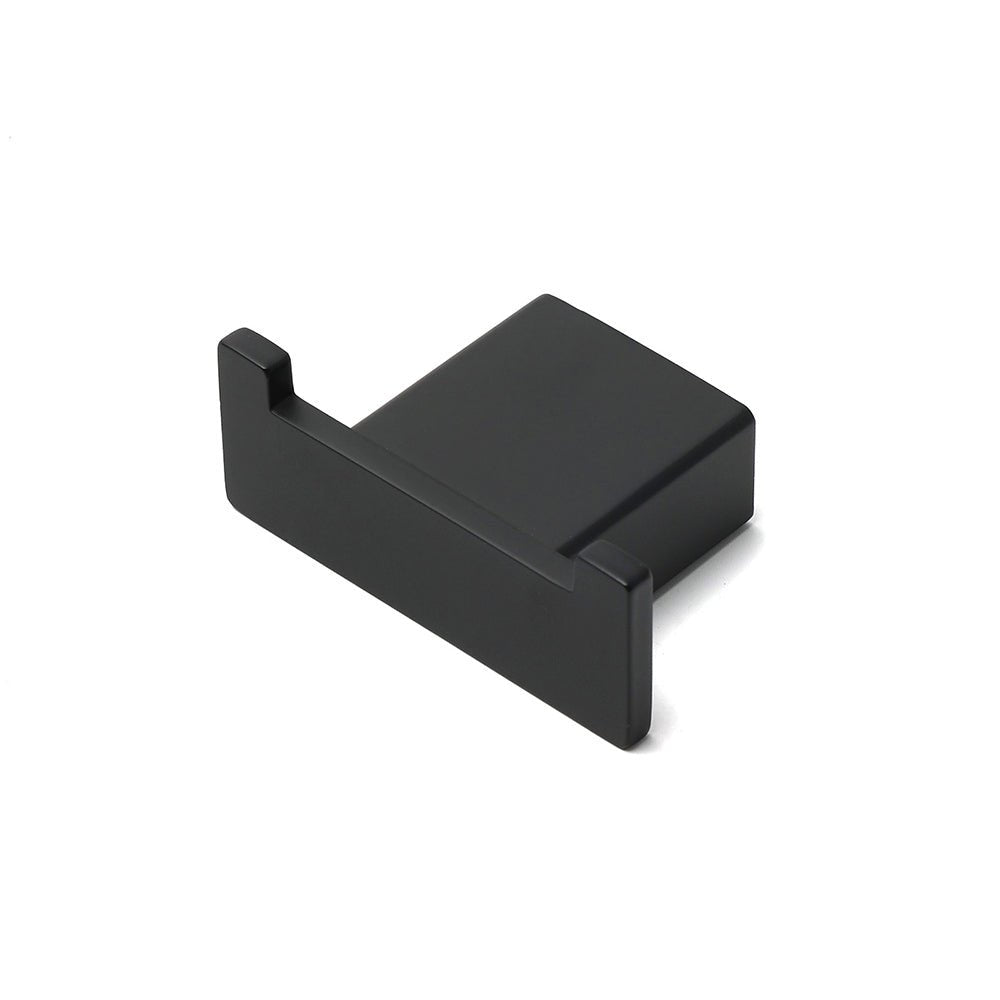 Matt Black Square Robe Hook Clothes Towel Holder Bathroom Wall Hanger Accessory - Home & Garden > Bathroom Accessories > Shower Accessories - Rivercity House & Home Co. (ABN 18 642 972 209) - Affordable Modern Furniture Australia