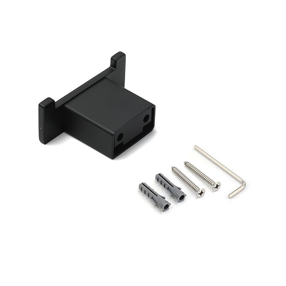 Matt Black Square Robe Hook Clothes Towel Holder Bathroom Wall Hanger Accessory - Home & Garden > Bathroom Accessories > Shower Accessories - Rivercity House & Home Co. (ABN 18 642 972 209) - Affordable Modern Furniture Australia
