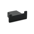 Square Matte Black Robe Hook Towel Holder Bathroom Wall Hanger - Black
