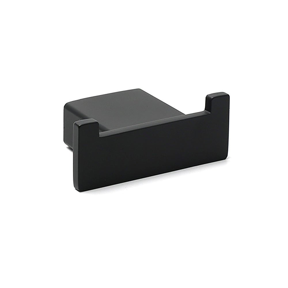 Matt Black Square Robe Hook Clothes Towel Holder Bathroom Wall Hanger Accessory - Home & Garden > Bathroom Accessories > Shower Accessories - Rivercity House & Home Co. (ABN 18 642 972 209) - Affordable Modern Furniture Australia