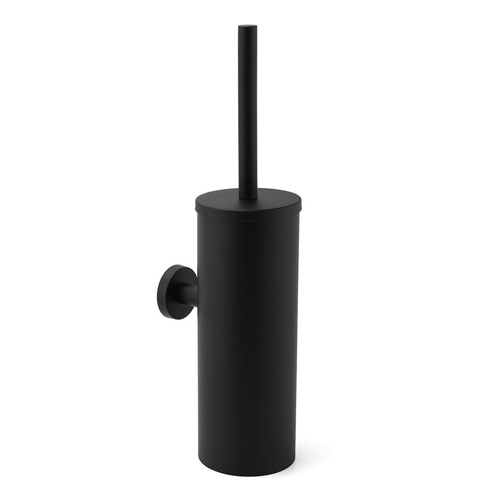 Matt Black Stainless Steel Round Toilet Brush Wall Holder Cup Bathroom Accessary - Home & Garden > Bathroom Accessories > Shower Accessories - Rivercity House & Home Co. (ABN 18 642 972 209) - Affordable Modern Furniture Australia