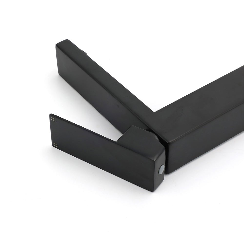 Matt Black Stainless Steel Square Tall Basin Mixer Sink Tap High Vanity Spout - Furniture > Bathroom > Shower Heads & Screens - Rivercity House & Home Co. (ABN 18 642 972 209) - Affordable Modern Furniture Australia
