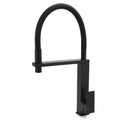 Swivel Kitchen Sink Mixer Tap with Pull Out Spout - Matte Black