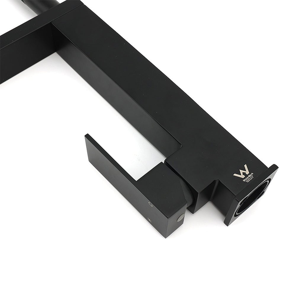 Matt Black Swivel Kitchen Sink Basin Mixer Swivel Faucet Tapware Pull Out Spout - Furniture > Bathroom > Shower Heads & Screens - Rivercity House & Home Co. (ABN 18 642 972 209) - Affordable Modern Furniture Australia