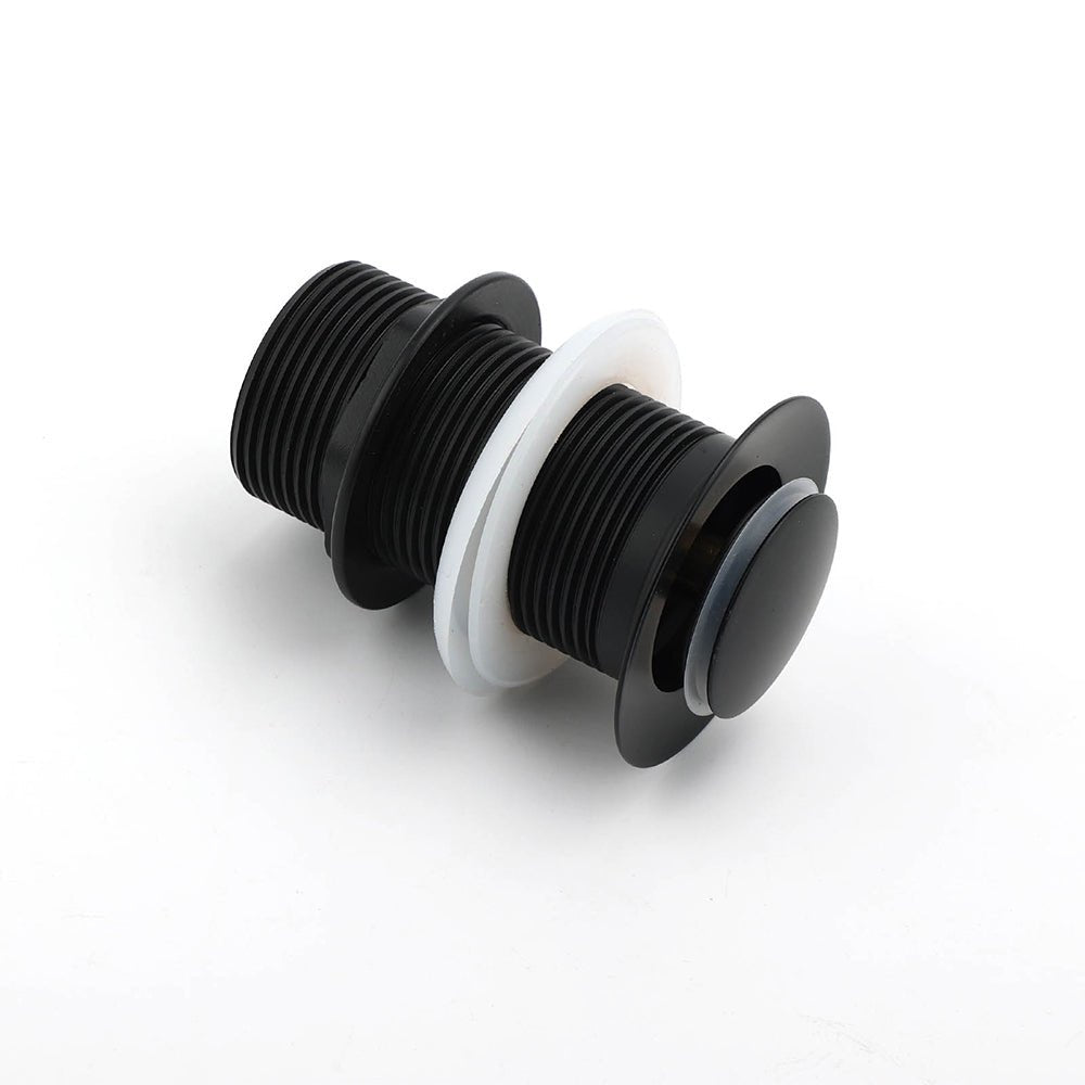 Matt Black Watermark 32mm Pop Up Push Brass Waste Plug No Overflow Basin Drain - Furniture > Bathroom > Shower Heads & Screens - Rivercity House & Home Co. (ABN 18 642 972 209) - Affordable Modern Furniture Australia