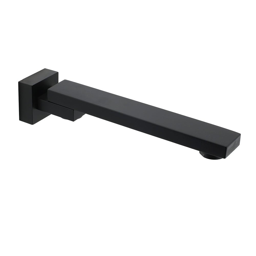 Matte Black Square Bathtub Faucet 180° Swivel Water Spout Outlet Basin Watermark - Furniture > Bathroom > Shower Heads & Screens - Rivercity House & Home Co. (ABN 18 642 972 209) - Affordable Modern Furniture Australia