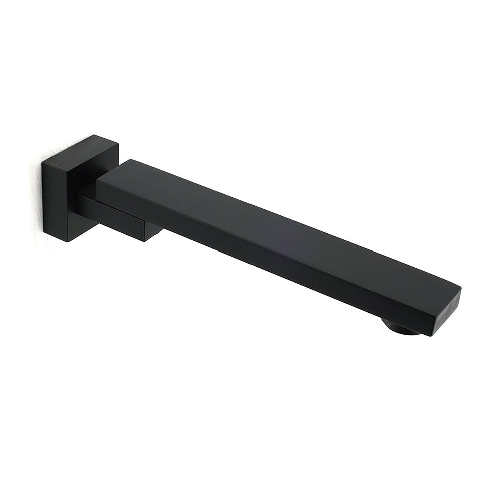 Matte Black Square Bathtub Faucet 180° Swivel Water Spout Outlet Basin Watermark - Furniture > Bathroom > Shower Heads & Screens - Rivercity House & Home Co. (ABN 18 642 972 209) - Affordable Modern Furniture Australia
