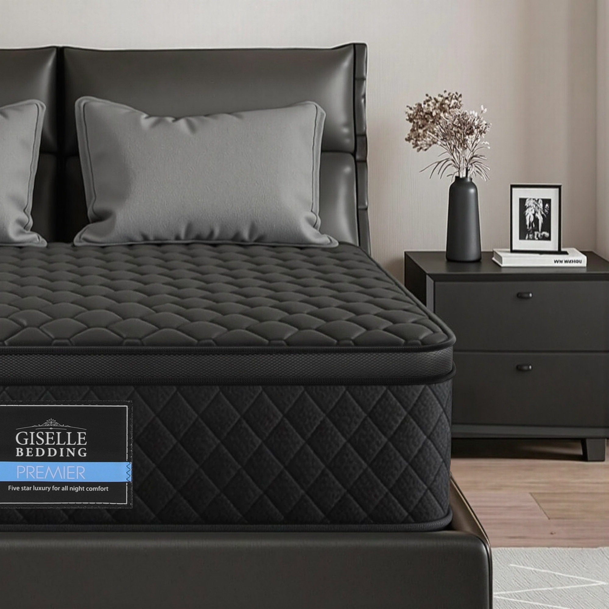 Mattress 34cm 5 - Zone Pocket Spring Egg - crate Memory Foam King - Furniture > Mattresses > King Size Mattress - Rivercity House & Home Co. (ABN 18 642 972 209) - Affordable Modern Furniture Australia