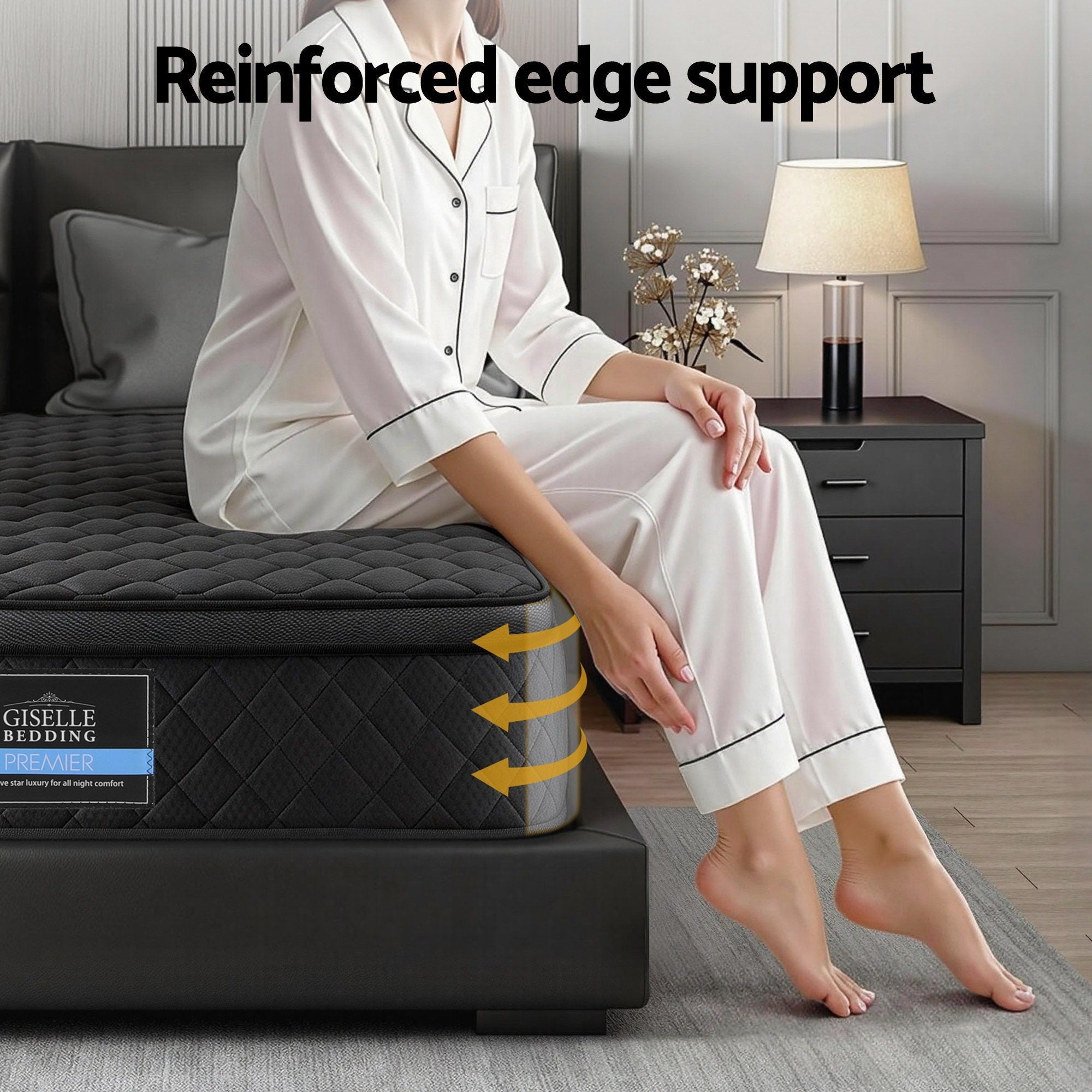 Mattress 34cm 5 - Zone Pocket Spring Egg - crate Memory Foam King - Furniture > Mattresses > King Size Mattress - Rivercity House & Home Co. (ABN 18 642 972 209) - Affordable Modern Furniture Australia