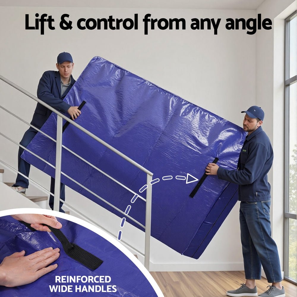 Mattress Bag Easy Moving Waterproof Storage Dust Cover Protector Double - Home & Garden > Bedding > Mattress Protectors - Rivercity House & Home Co. (ABN 18 642 972 209) - Affordable Modern Furniture Australia