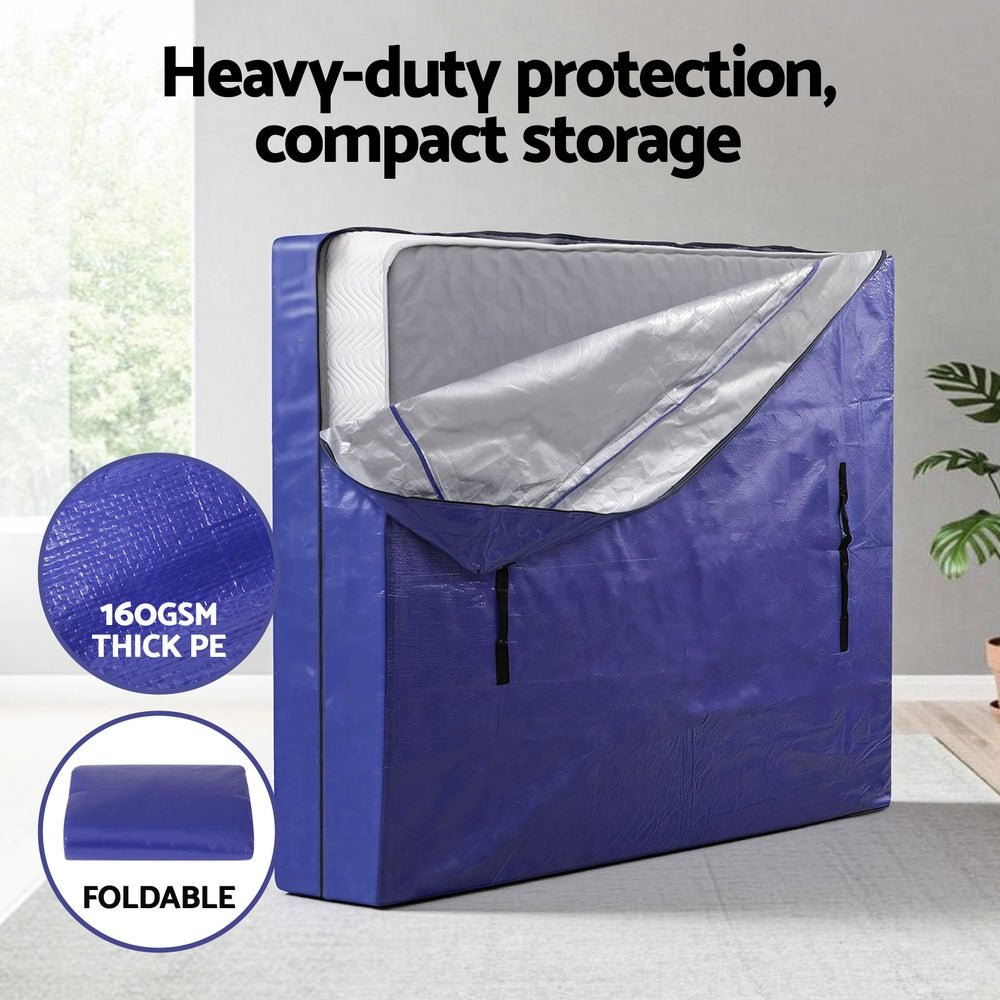 Mattress Bag Easy Moving Waterproof Storage Dust Cover Protector Queen - Home & Garden > Bedding > Mattress Protectors - Rivercity House & Home Co. (ABN 18 642 972 209) - Affordable Modern Furniture Australia