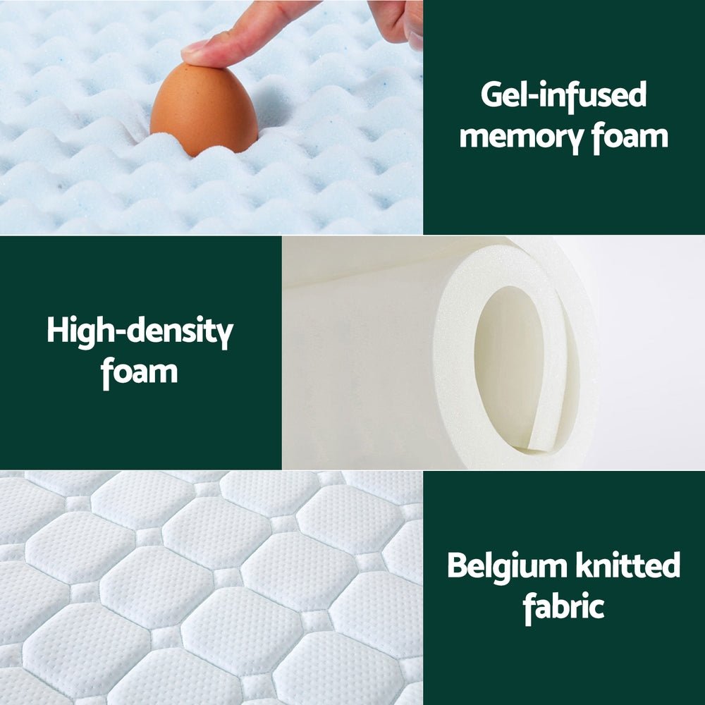 Mattress Cool Gel Foam 25cm King Single - Furniture > Mattresses > King Single Mattress - Rivercity House & Home Co. (ABN 18 642 972 209) - Affordable Modern Furniture Australia